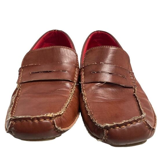 LUCIO RICCI Men’s Loafers Shoes  Size 7.5 Brown Slip On‎ main image 6